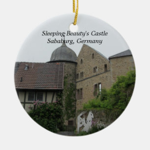 Sleeping Beauty's Castle Ceramic Tree Decoration
