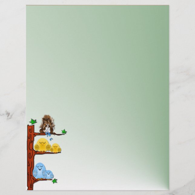 Sleeping Birds Letterhead (Front)