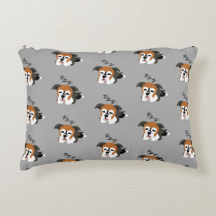Sleeping Boxer Dog Puppy Animal Lover ZZZ Pet Decorative Cushion
