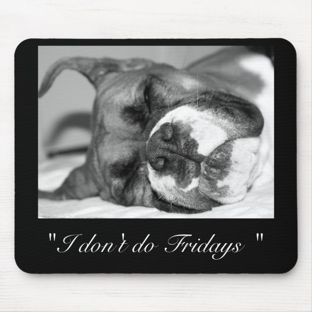 Sleeping boxer mousepad (Front)