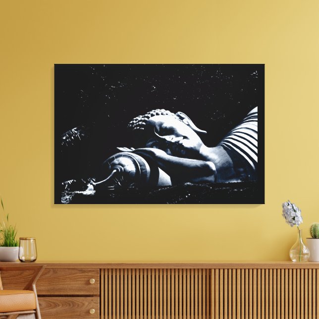 Sleeping Buddha / Buddhism Canvas Print (Insitu(LivingRoom))
