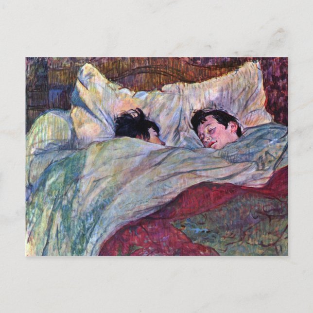 Sleeping by Toulouse-Lautrec Postcard (Front)