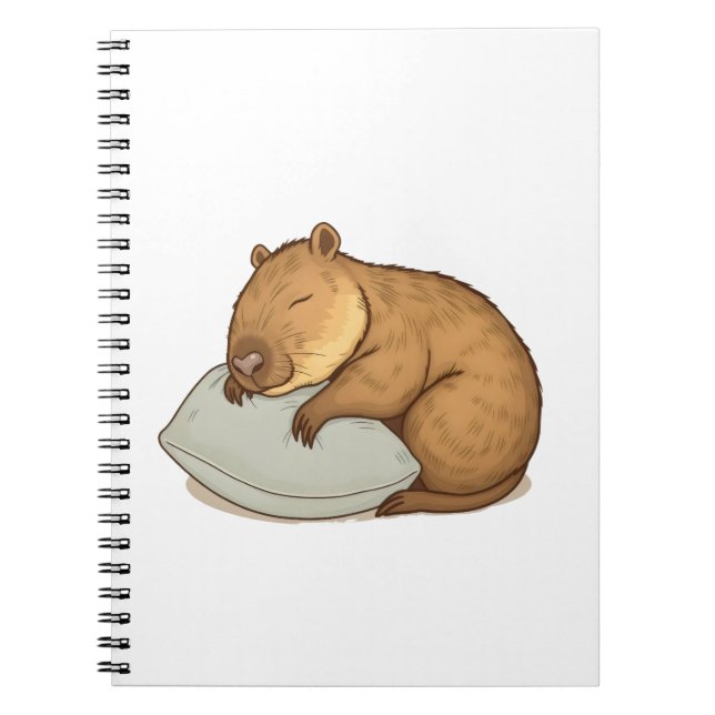 sleeping Capybara Sleepybara Notebook (Front)