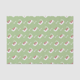 Sleeping Cat and Fish Bone Pattern I Tissue Paper