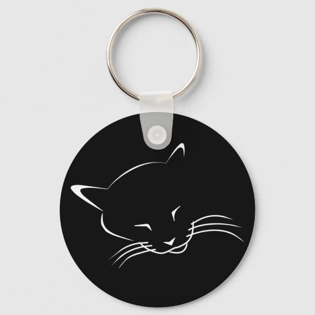 Sleeping cat key ring (Front)