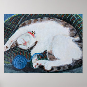 Sleeping Cat Poster