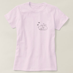 Sleeping Cat Simple T-Shirt