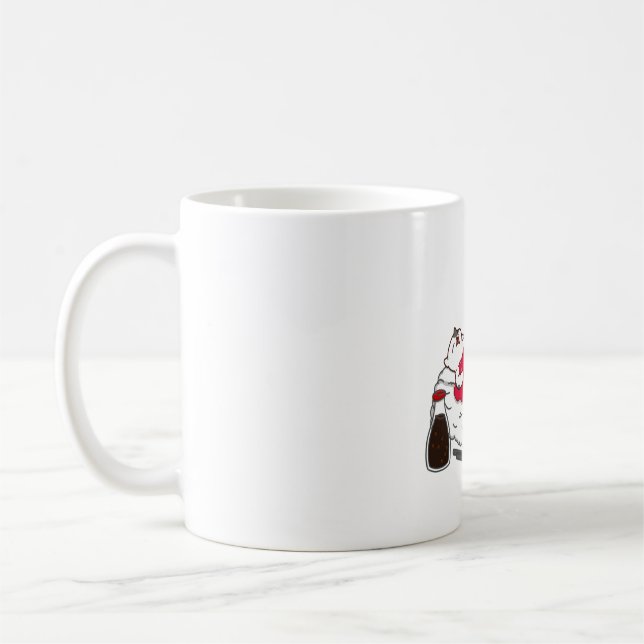 Sleeping Cat Tuna Sushi  Coffee Mug (Left)