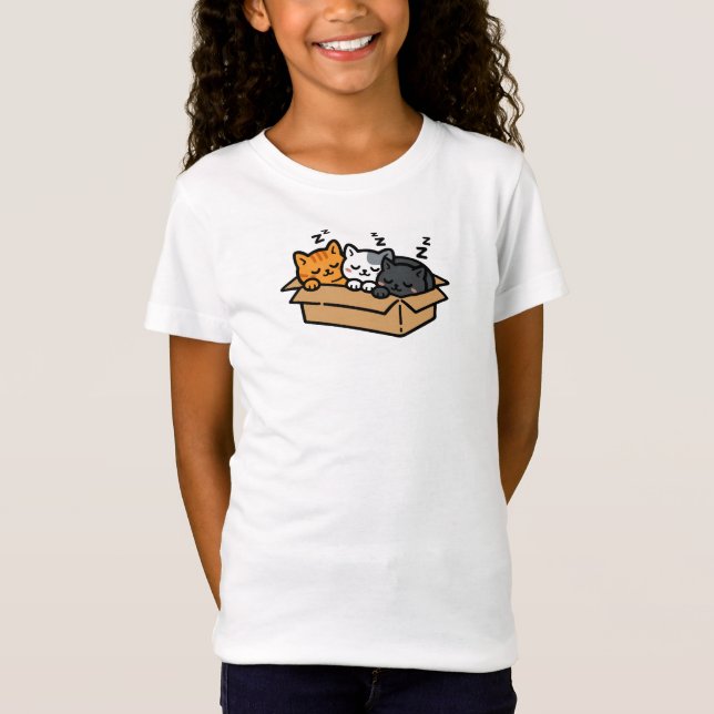 Sleeping Cats in a Box T-Shirt (Front)