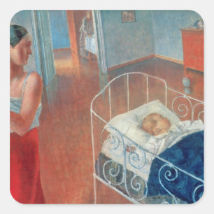 Sleeping Child, 1924 Square Sticker
