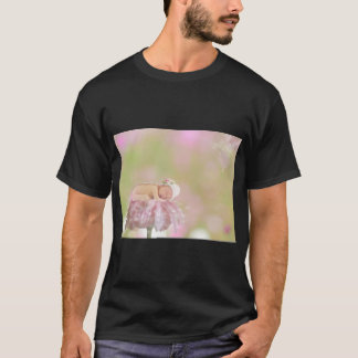 Sleeping Child on a Flower T-Shirt