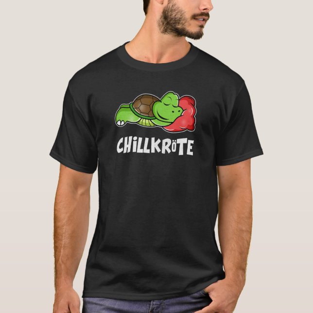 Sleeping Chill Turtle Cushion T-Shirt (Front)