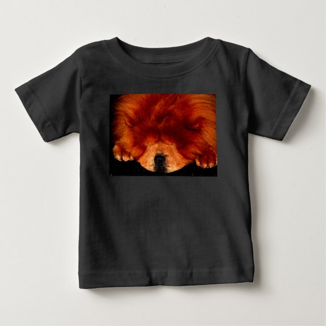 Sleeping Chow Chow iccnm Baby T-Shirt (Front)