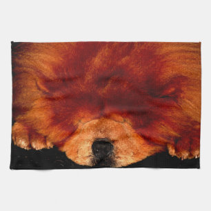 Sleeping Chow Chow ktcnm Tea Towel
