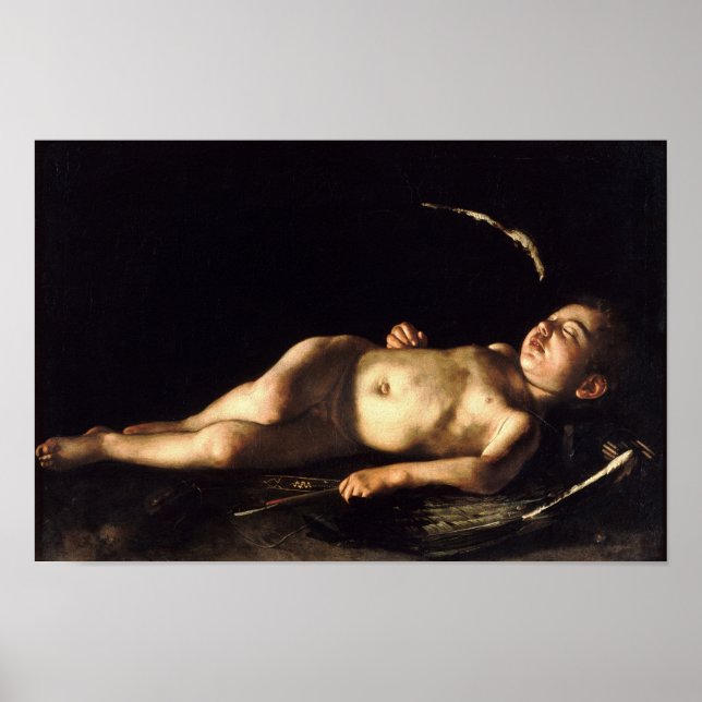 Sleeping Cupid by Caravaggio - Poster (Front)