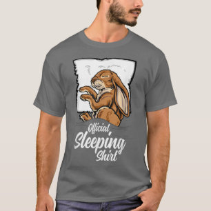 sleeping cute Rabbit bunny sleep nightgown T-Shirt
