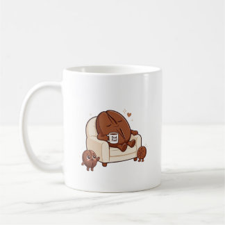 Sleeping Dad cute coffee bean Mug