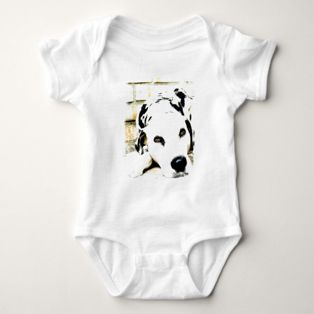 Sleeping Dalmatian Infant Baby Bodysuit (Front)