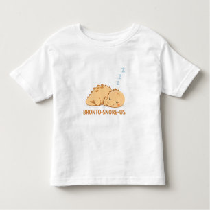 Sleeping Dinosaur – Cozy Dino Café Illustration Toddler T-Shirt