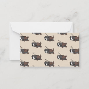 Sleeping Dog Australian Shepherd Animal Lover ZZZ Card