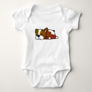 Sleeping Dog  Baby Bodysuit