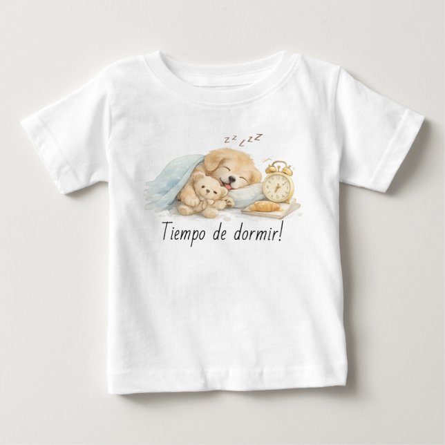 sleeping dog baby T-Shirt (Front)