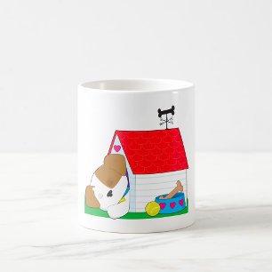 Sleeping Dog In A Dog House Coffee Mug