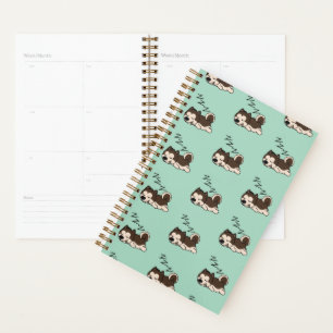 Sleeping Dog Siberian Husky Animal Lover ZZZ Pet Planner