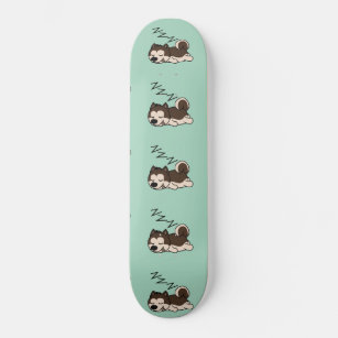 Sleeping Dog Siberian Husky Animal Lover ZZZ Pet Skateboard