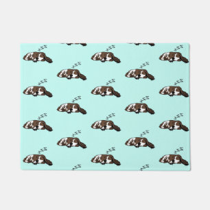 Sleeping Dog ZZZ Cocker Spaniel Pet Owner Animals Doormat