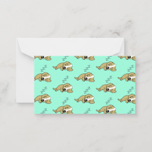Sleeping Dog ZZZ Miniature American Shepherd Pet Card