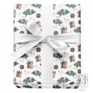 Sleeping Dragons Wrapping Paper