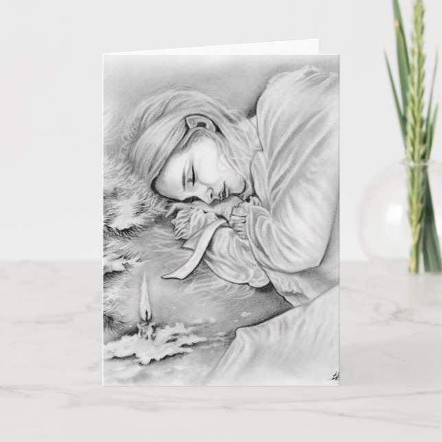 Sleeping Elve Dreams Card (Front)