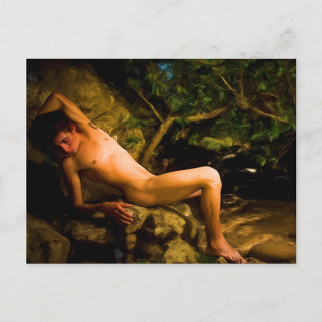 Sleeping Endymion by Troy Caperton Postcard (Front)