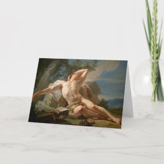 Sleeping Endymion Fine Art Greetings Card