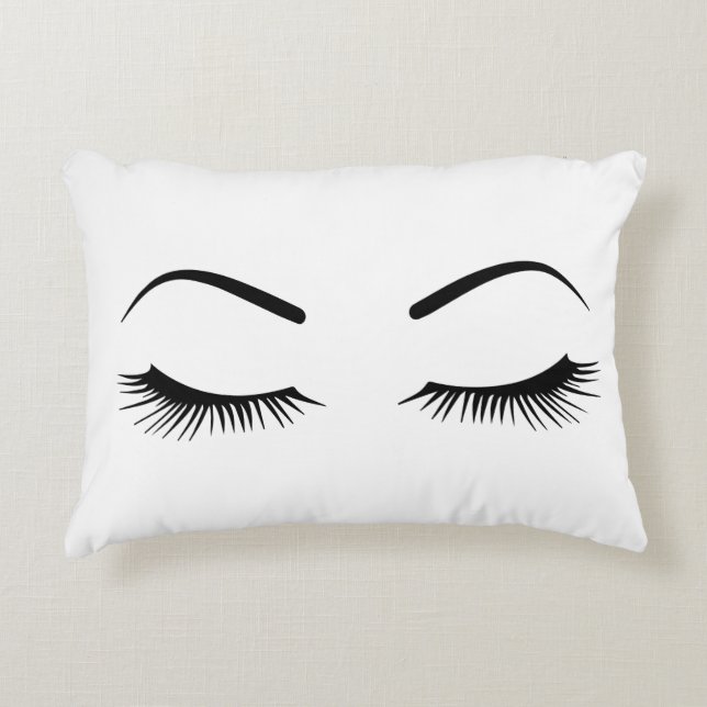 Sleeping Eyes Decorative Cushion (Front)