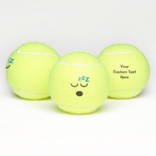 Sleeping Face Tennis Balls