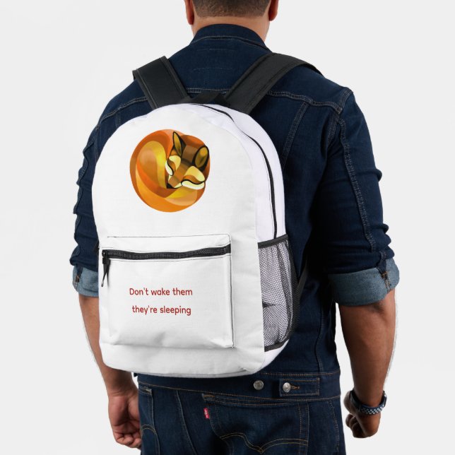 Sleeping Fox Printed Backpack (Insitu (Model))