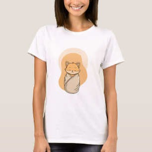 Sleeping Fox Wrapped in Blanket T-Shirt