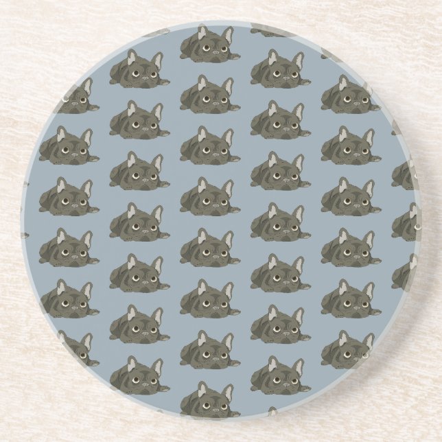 Sleeping French Bulldog Coaster (Front)