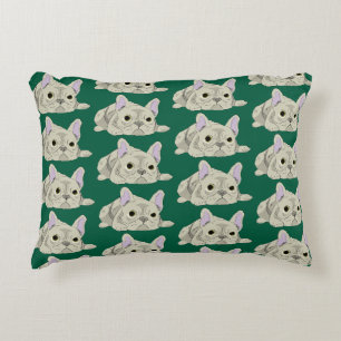 Sleeping French Bulldog Decorative Cushion