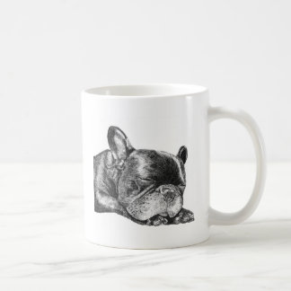 Sleeping French Bulldog mug