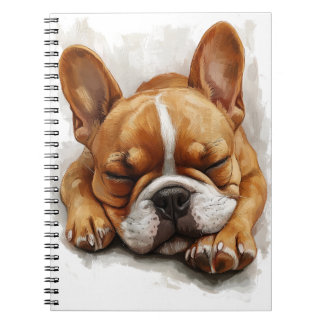 Sleeping French Bulldog Notebook