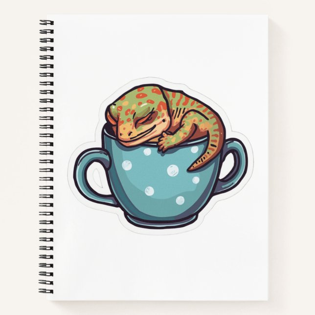 Sleeping gecko notebook (Front)