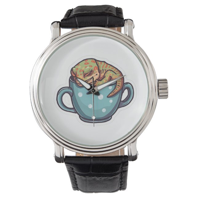 Sleeping gecko watch (Front)