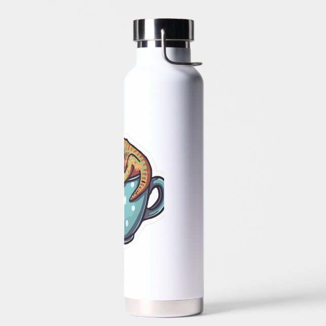 Sleeping gecko water bottle (Left)