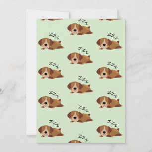 Sleeping German Shorthaired Pointer Dog Lover ZZZ Thank You Card