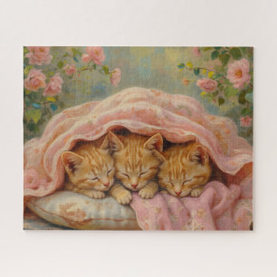 Sleeping Ginger Kittens Jigsaw Puzzle