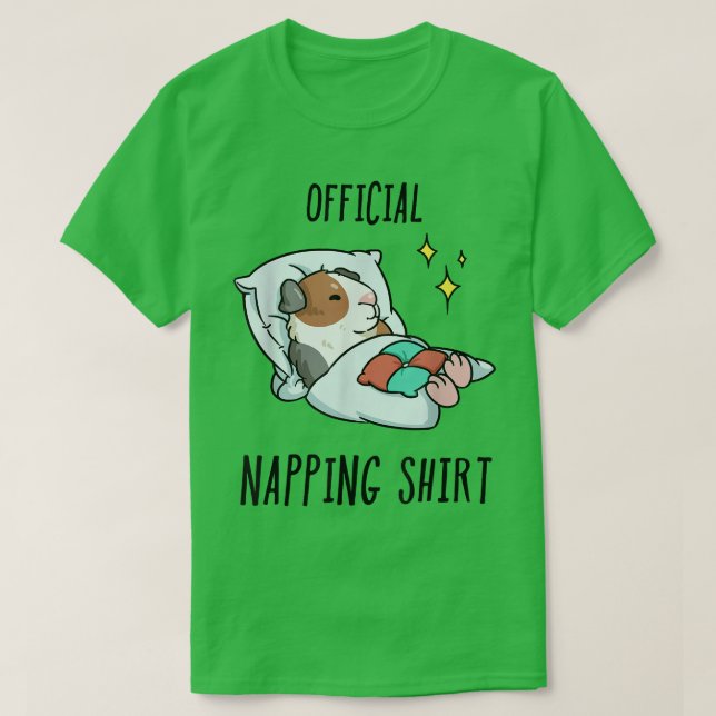 Sleeping Guinea pig Pyjamas Sleepyhead  T-Shirt (Design Front)