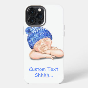 Sleeping Happy Baby Funny iPhone Case Custom Text